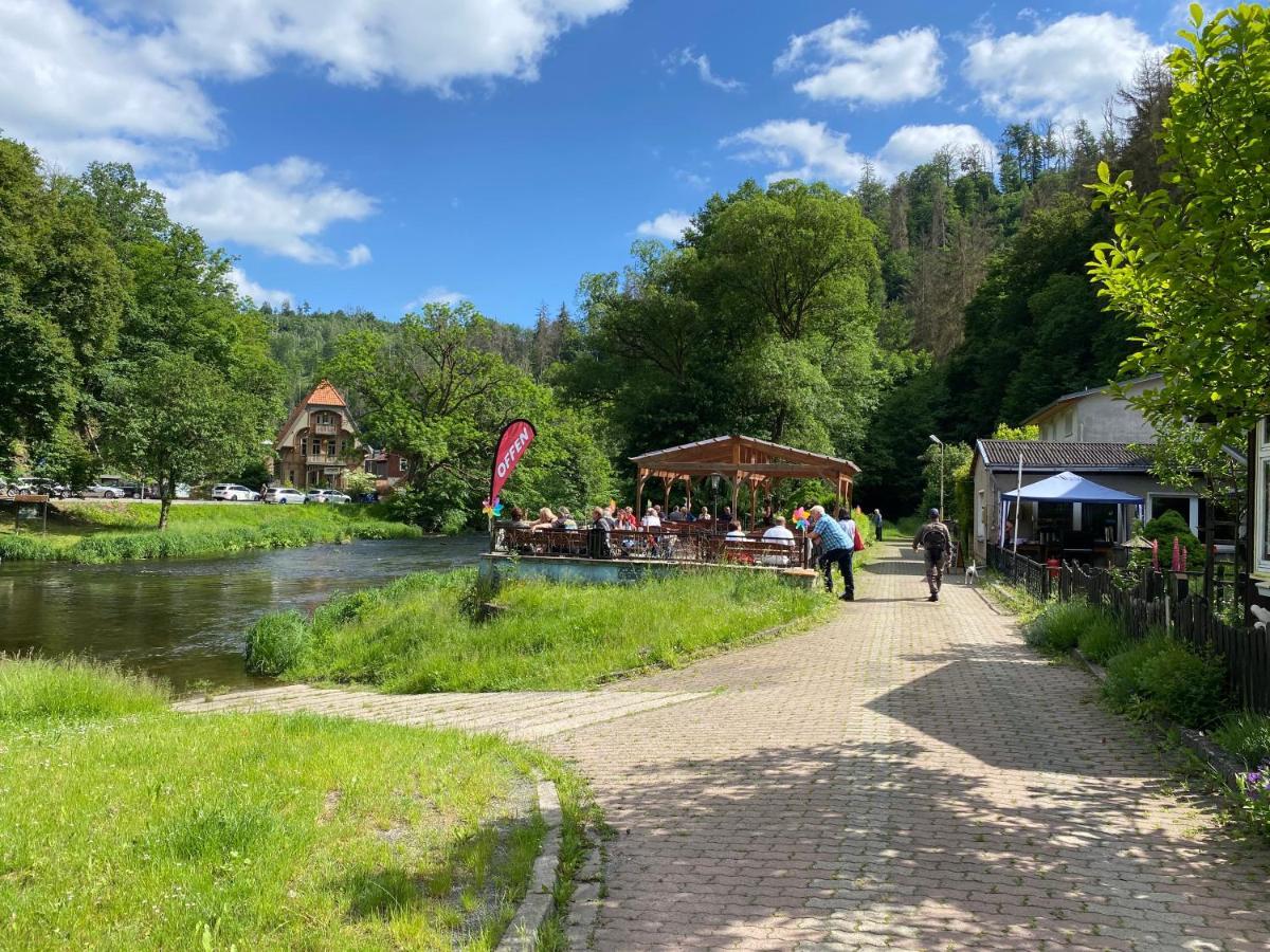 Pension Sternschnuppe, Treseburg Harz, Unmittelbar Am Wasser Thale Eksteriør billede